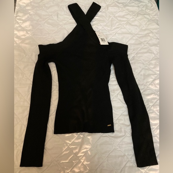 Guess Sweaters - Crisscross Off-the-Shoulder Sweater